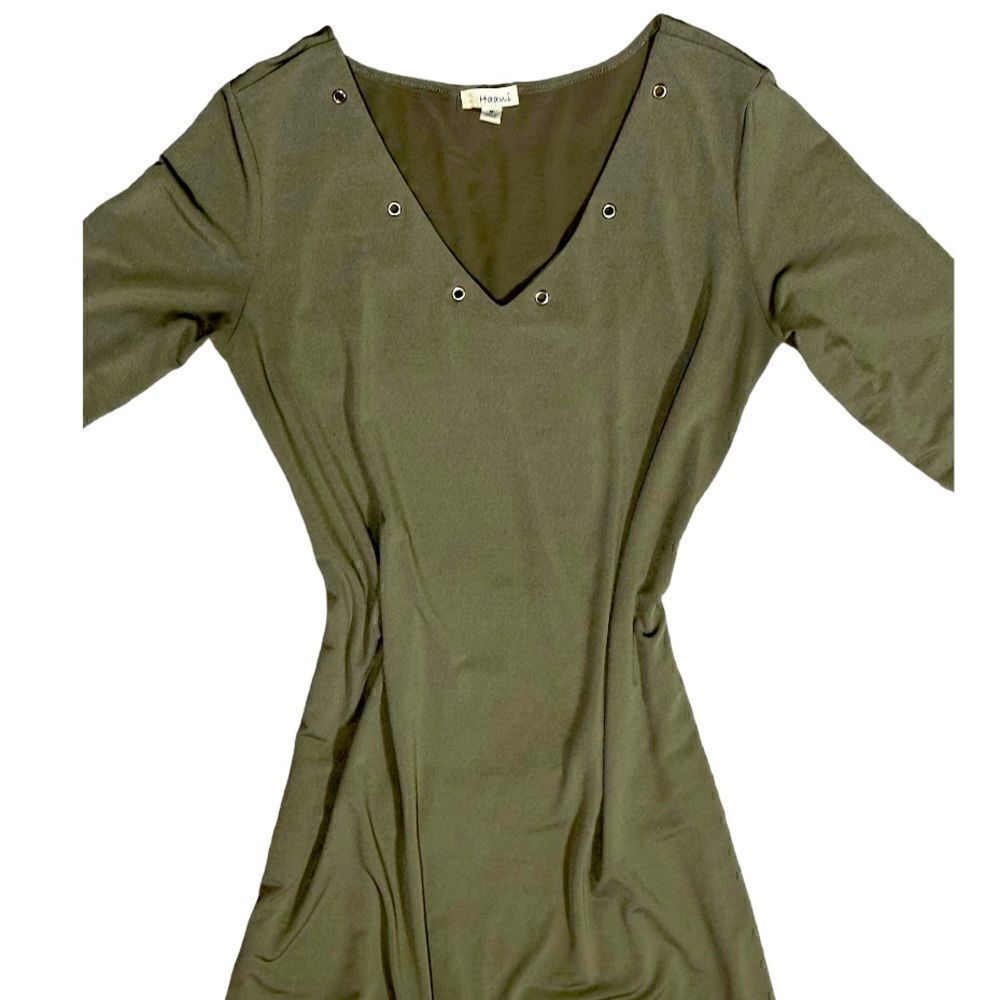 Haani Green  Stretch Shift Dress Size Medium